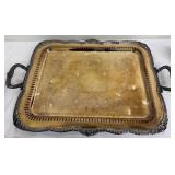 Vintage Goldfeder Silver Co. Footed Coffee / Tea Service Silver Plate Chased by Hand