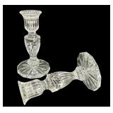 Waterford Candlesticks "Prentiss" Pair Vintage ~8 1/4"