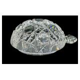 Vintage Waterford Crystal Turtle Paperweight