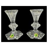 Pair of Waterford Chatham Crystal Candle Holders