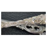 Three Vintage Norwegian Sterling Silver Utensils including Brødrene Mylius Tele Pattern