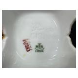 Antique MR France Hand Painted Limoges Footed Vase