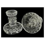 Waterford Ireland Lead Crystal Glandore Candlestick Pair