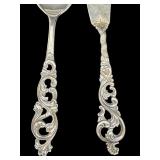 Three Vintage Norwegian Sterling Silver Utensils including Brødrene Mylius Tele Pattern