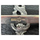 Vintage Norwegian Sterling Silver Brødrene Mylius Tele Pattern Serving Forks and Spoon