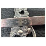 Vintage Norwegian Sterling Silver Brødrene Mylius Tele Pattern Serving Forks and Spoon