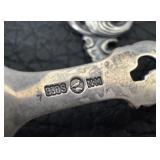 Seven Vintage Norwegian Sterling Silver Brødrene Mylius Tele Pattern Spoons