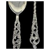 Seven Vintage Norwegian Sterling Silver Brødrene Mylius Tele Pattern Spoons