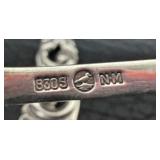 Five Vintage Brødrene Mylius Tele Pattern Relish Forks