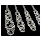 Five Vintage Brødrene Mylius Tele Pattern Relish Forks