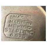 Three Vintage L. Maciel Sterling Silver Shot Glasses