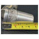 Three Vintage L. Maciel Sterling Silver Shot Glasses