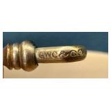 Vintage Gold Filled GWC & Co Watch Fob with Chain