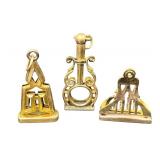 Three Antique Gold Filled Watch Fobs