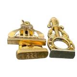 Three Antique Gold Filled Watch Fobs