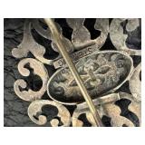 Antique Sterling Watch Pendant Pin