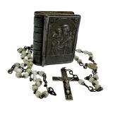 Vintage Miniature Rosary and Box, Czechoslovakia