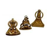Three Gold Filled Antique Watch Fobs