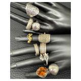 Assorted Vintage Rings including Sterling Silver