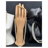 Assorted Strands of Faux Pearl Necklaces