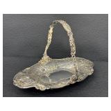 Antique Victorian Repousse Silver Plate Basket
