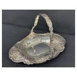 Antique Victorian Repousse Silver Plate Basket