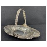 Antique Victorian Repousse Silver Plate Basket