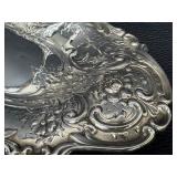 Antique Victorian Repousse Silver Plate Basket