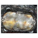 Antique Victorian Repousse Silver Plate Basket