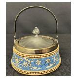 Antique Villeroy and Boch Mettlach Biscuit Jar