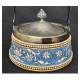 Antique Villeroy and Boch Mettlach Biscuit Jar