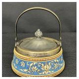 Antique Villeroy and Boch Mettlach Biscuit Jar