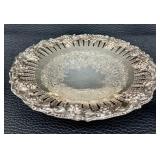 Assortment of Antique Silver Plated Flatware and a Silver Plated Footed Candy Dish