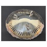 Assortment of Antique Silver Plated Flatware and a Silver Plated Footed Candy Dish