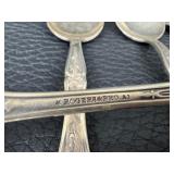 Assortment of Antique Silver Plated Flatware and a Silver Plated Footed Candy Dish