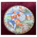 Pair of Vintage Porcelain Framed Cameo Prints