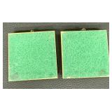 Pair of Vintage Porcelain Framed Cameo Prints