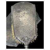 Antique Sterling Silver Brush and Mirror Vanity Set