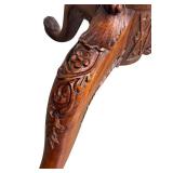 Antique Chippendale Style Flame Mahogany Tea Table