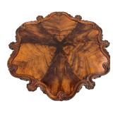 Antique Chippendale Style Flame Mahogany Tea Table