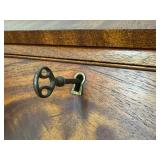 Antique Flame Mahogany Drop Leaf Desk