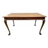 Antique Chippendale Style  Library Table / Antique Chippendale Style Console Table