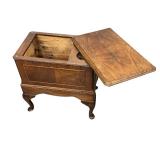 Antique Wooden Chair Side Table