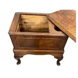 Antique Wooden Chair Side Table