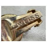 Pair of Vintage Weiss Aura Borelias Earrings and a Vintage Rhinestone Brooch