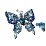Vintage Rhinestone Jewelry in Shades of Blue