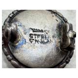 Assorted Vintage Jewelry Items including a Vintage Morpho Butterfly Sterling Silver Brooch