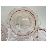 Vintage Pink Depression Glass Desert/ Berry Set