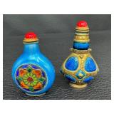 Two Vintage Asian Snuff Bottles