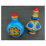 Two Vintage Asian Snuff Bottles